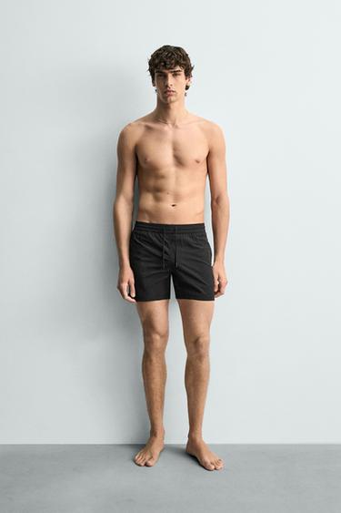 BAÑADOR MEDIO BÁSICO - Negro de Zara - Imagen 0