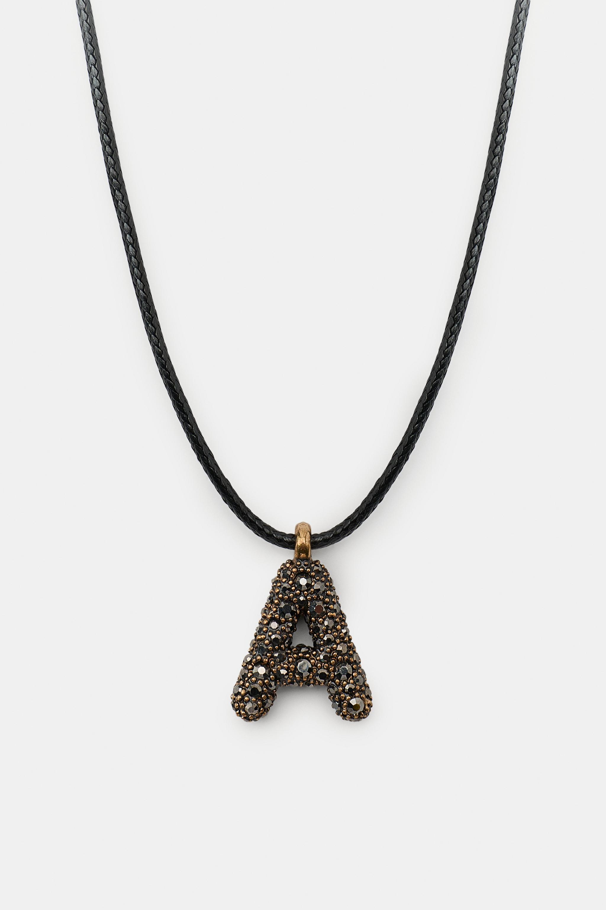 LETTER CORD NECKLACE
