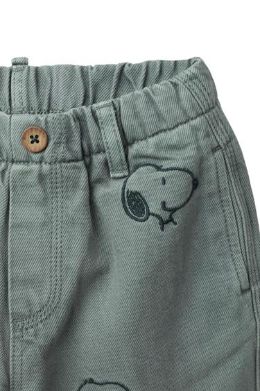 PANTALÓN SARGA BAGGY SNOOPY PEANUTS™ - Azul de Zara