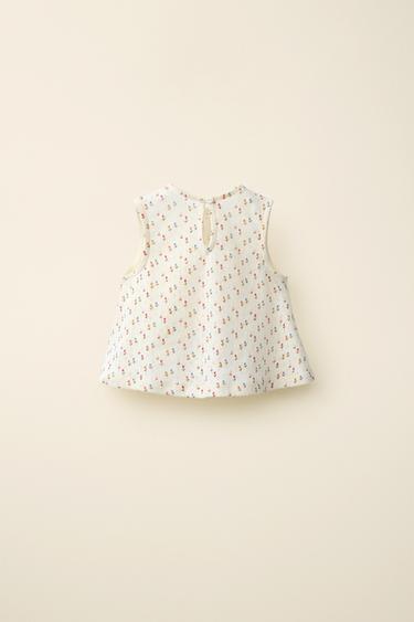 T-SHIRT POINTELLE TULIPES CRÉÉ PAR CARAMEL LONDON X ZARA - Imprimée de Zara - Image 3