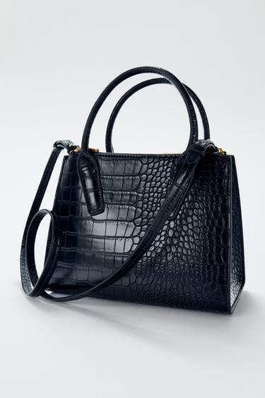 TÚI VUÔNG MINI DẬP NỔI - Đen từ Zara