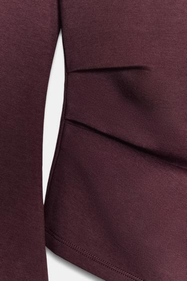 TOP INTERLOCK MANCHES LONGUES - Vin de Zara - Image 8