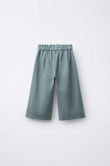 PANTALON POCHES BRODÉES - Bleu moyen de Zara - Image 1