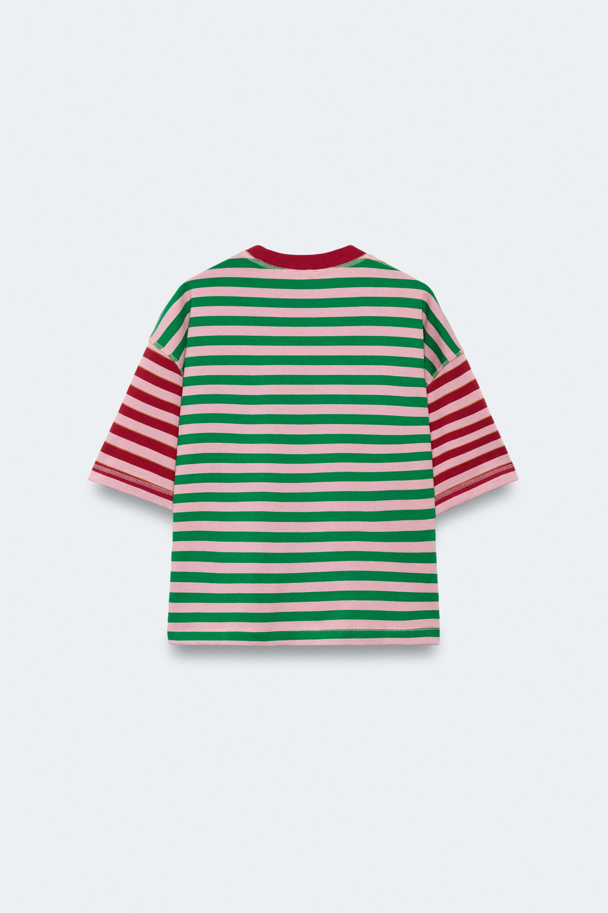 トップス LimitedEditioPrimeOverRegularCollarShirt LIMITED EDITION STRIPED T-SHIRT - striped | ZARA United States