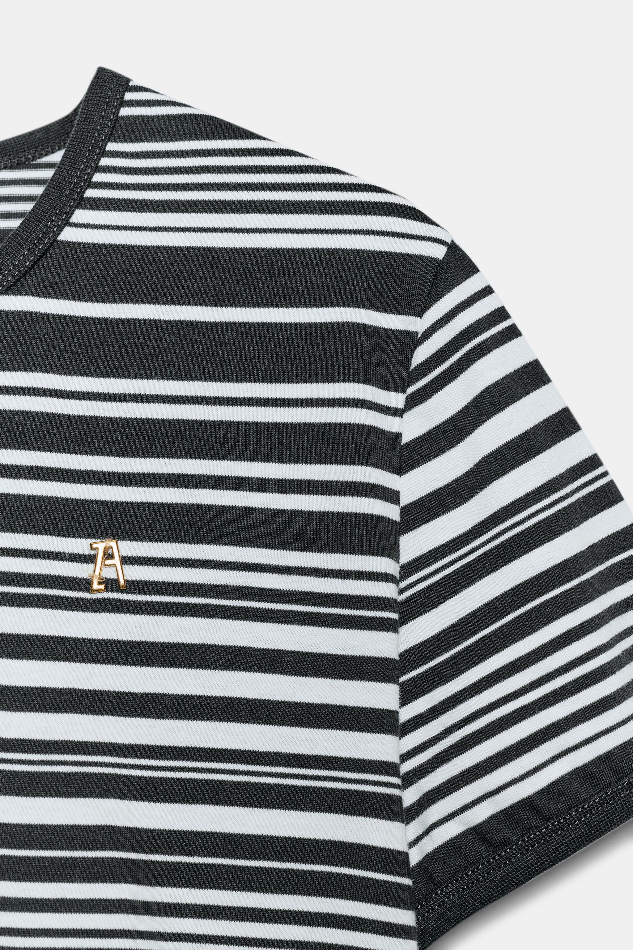 ZA STRIPED T-SHIRT