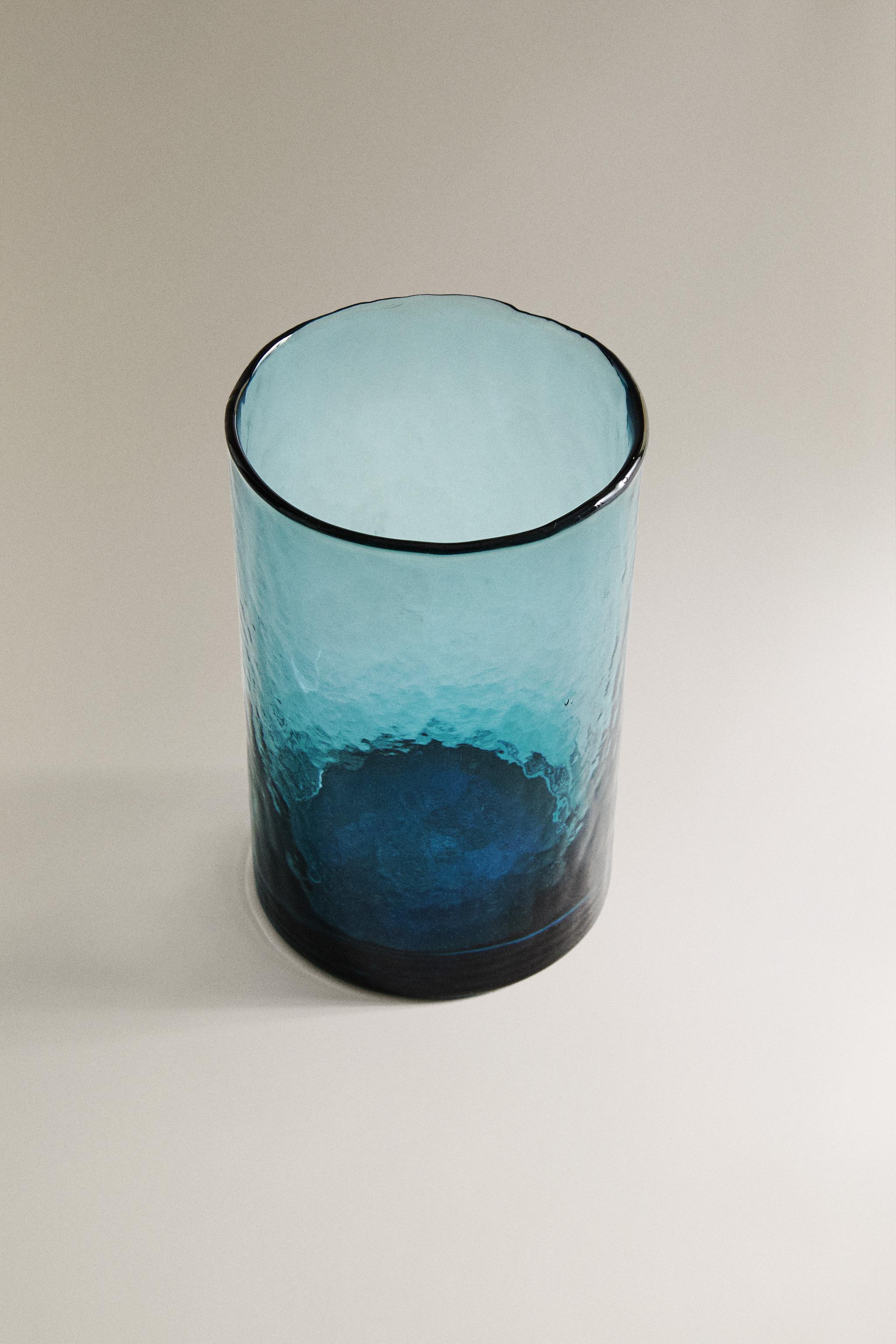 TEXTURED GLASS TUMBLER