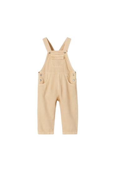 SNAP BUTTON DENIM PINAFORE
