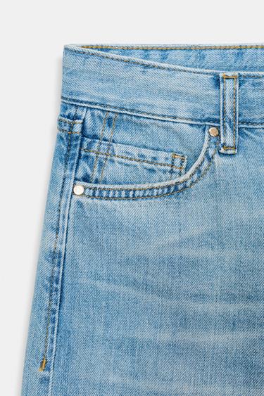 Z1975 WIDE-LEG LOW-RISE JEANS - Light blue by Zara - Image 9