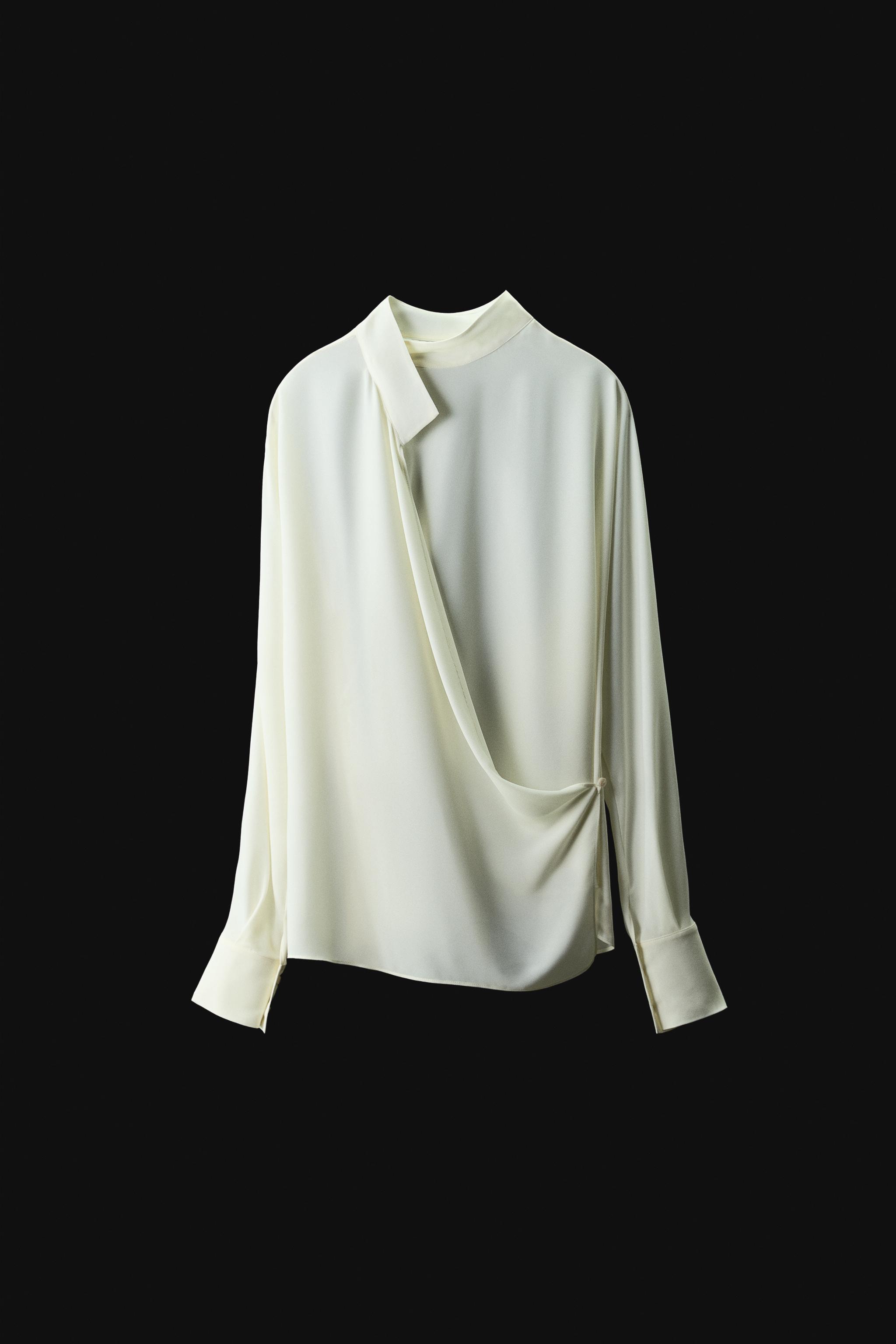 BLOUSE CACHE-CŒUR FLUIDE ZW COLLECTION