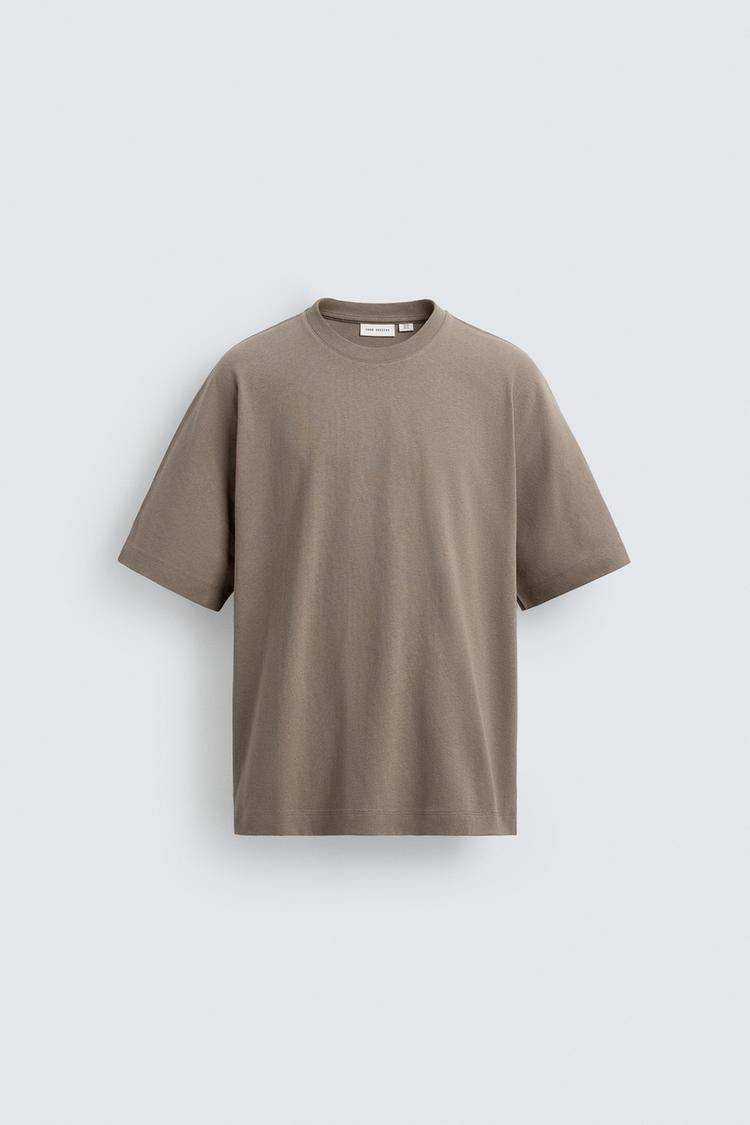 ZARA BOXY FIT HEAVYWEIGHT T-SHIRT