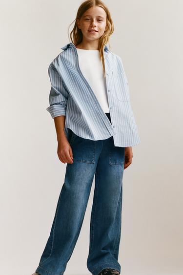 OXFORD SHIRT AND RIBBED T-SHIRT PACK - Blue/White by Zara