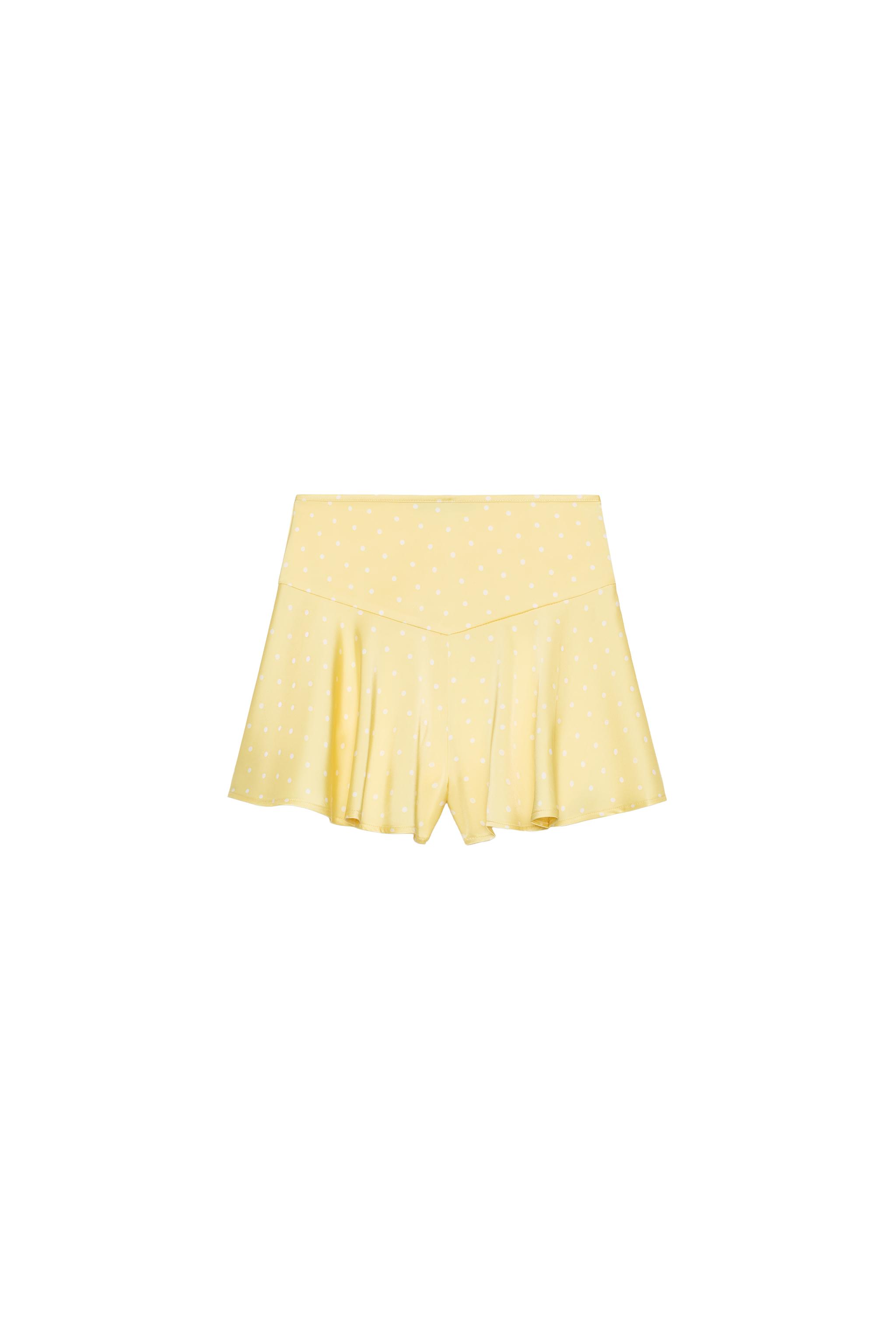 SATIN FLARE SHORTS - Printed | ZARA United States