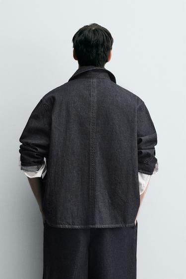 SURCHEMISE COUPE DÉCONTRACTÉE EN DENIM - Bleu de Zara - Image 2