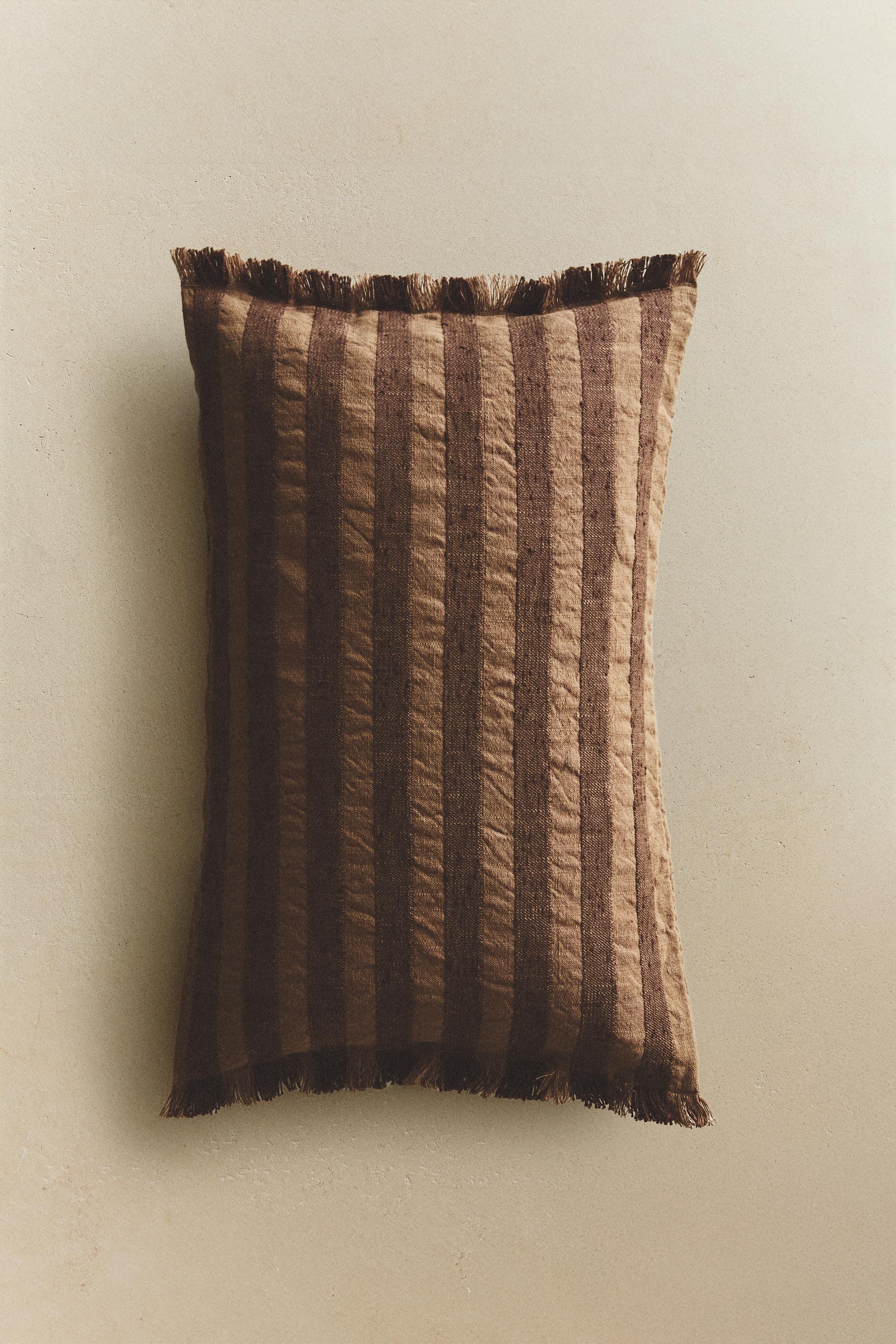 HOUSSE DE COUSSIN RAYURES