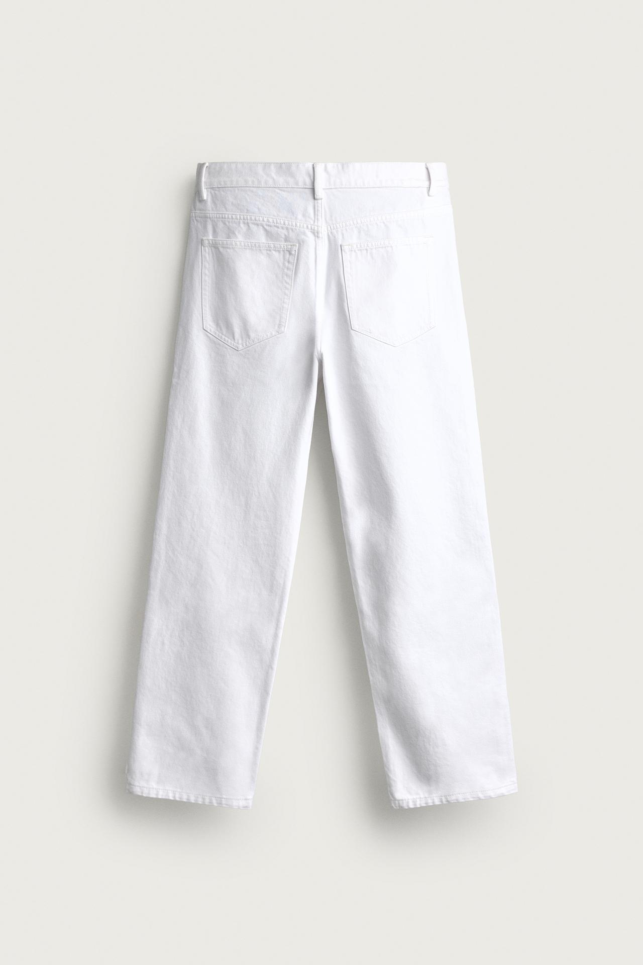 STRAIGHT FIT JEANS — White