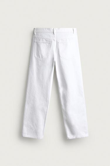 STRAIGHT FIT JEANS — White 2