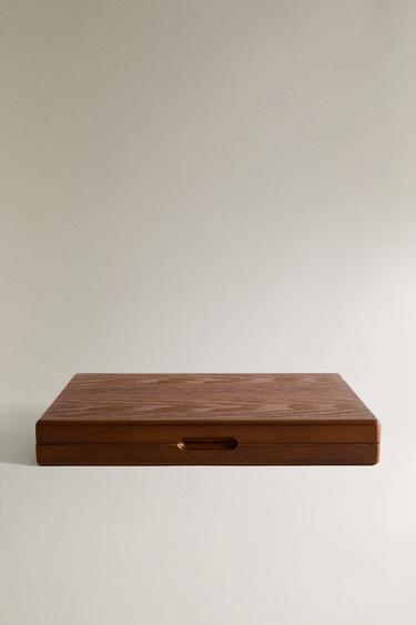 DŘEVĚNÁ SOUPRAVA VRHCÁBY - Hnědá od Zara