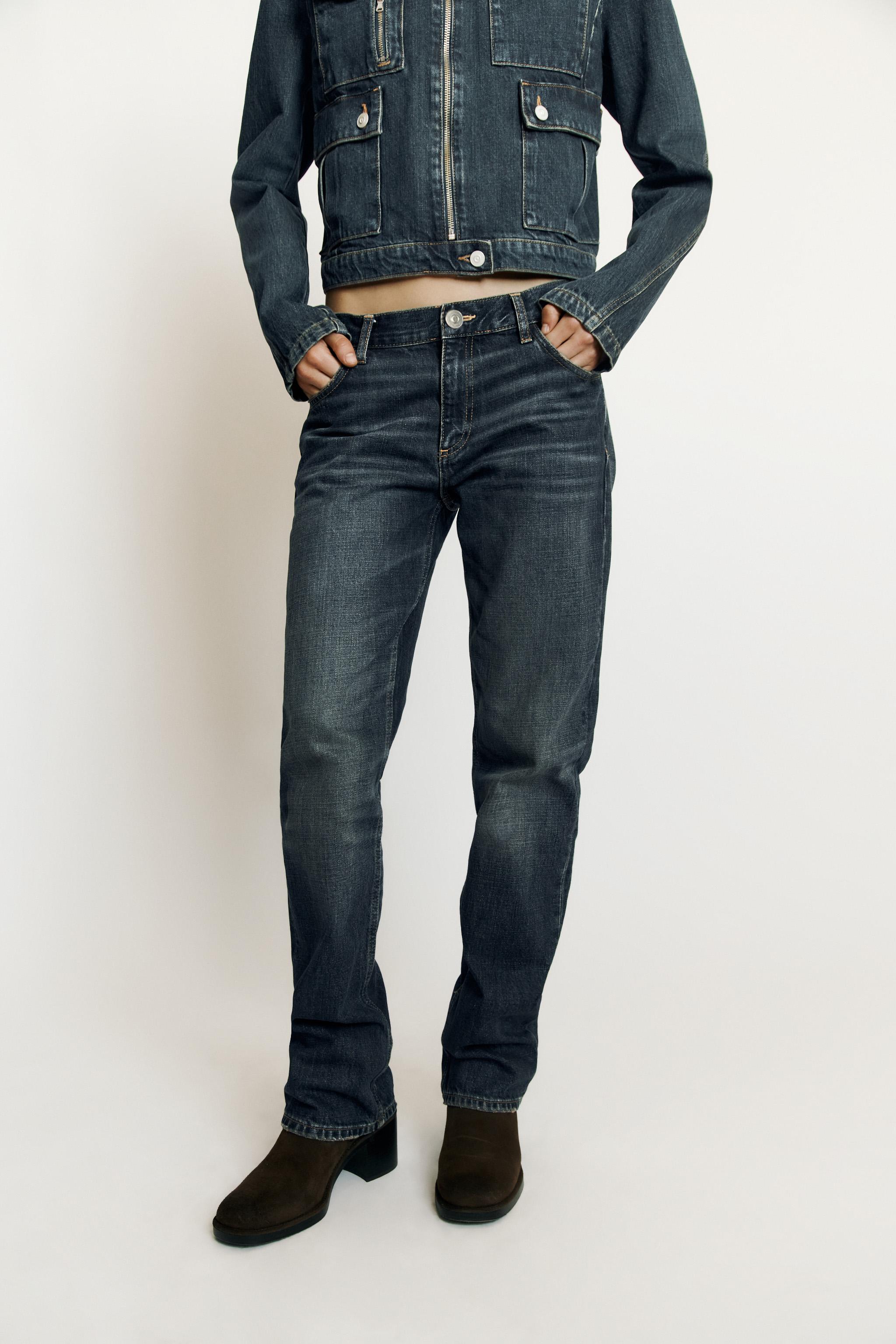 STRAIGHT FIT TAILLE MI-HAUTE TRF JEANS