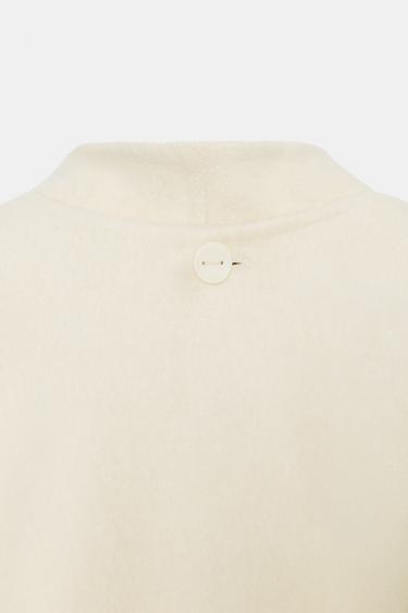 MANTEAU CAPE AVEC LAINE ZW COLLECTION - Écru de Zara - Image 6