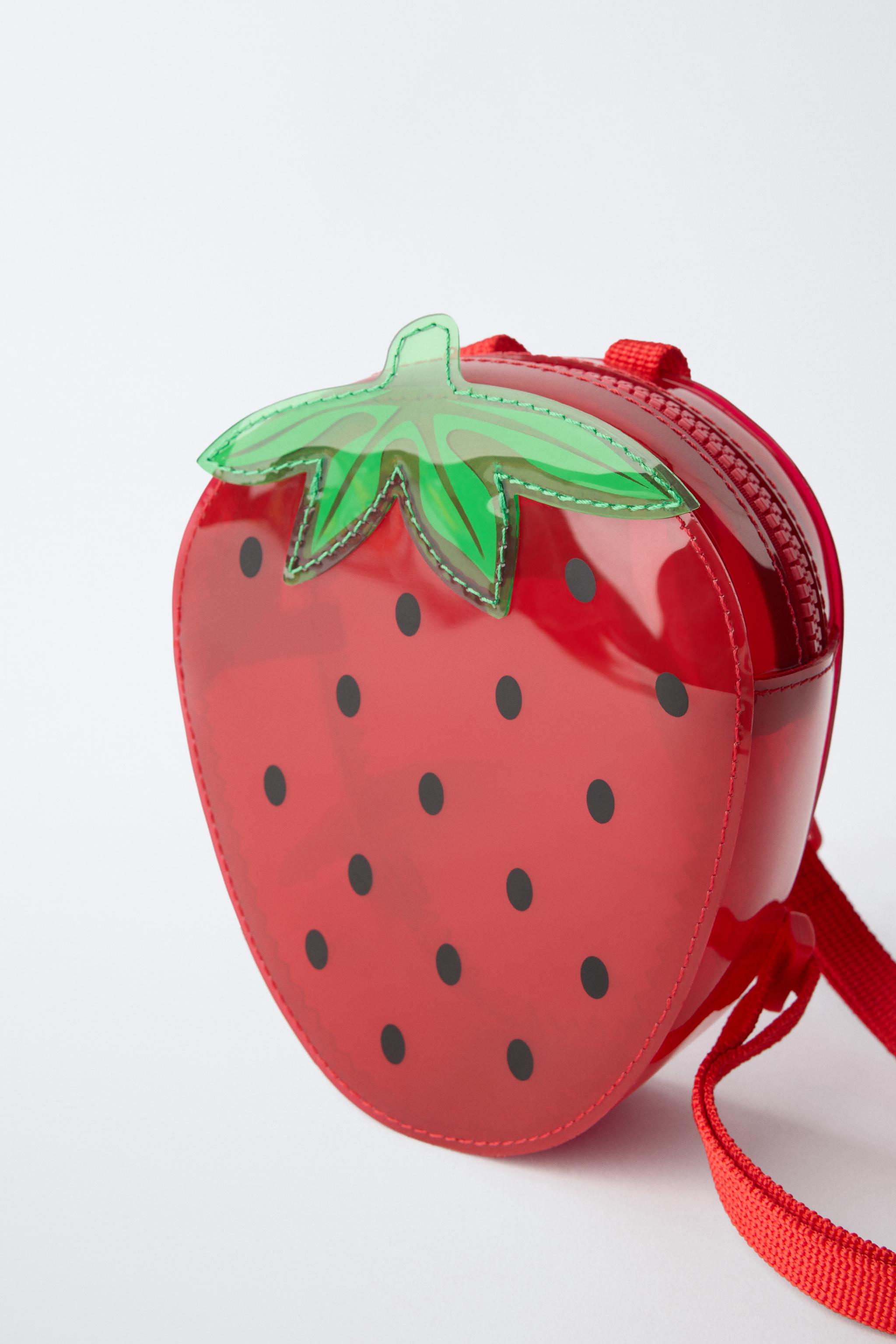STRAWBERRY VINYL BACKPACK