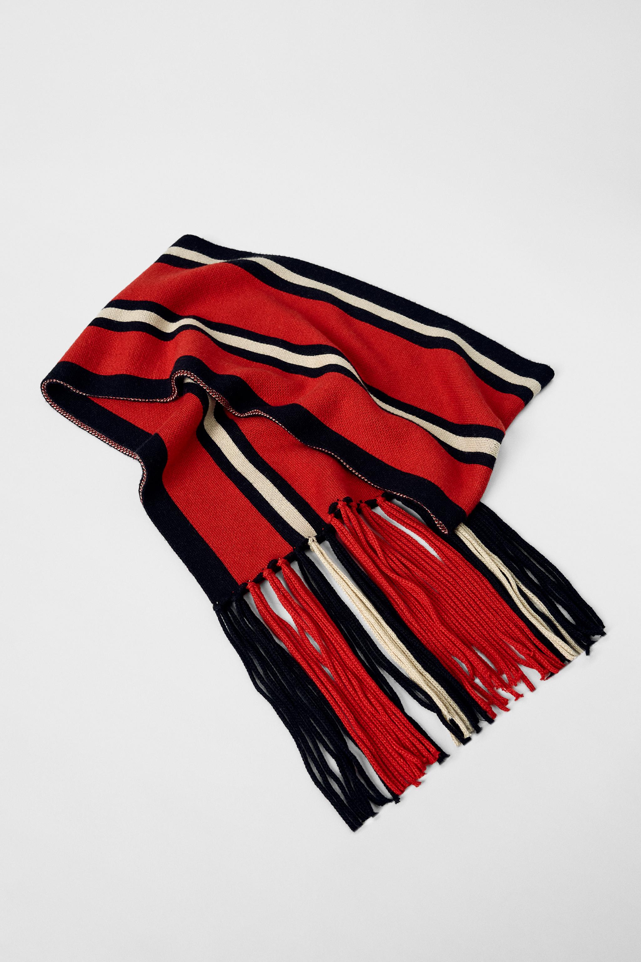 【ZARA×Bobby Gillespie】ストライプスカーフ 4331/412/330 STRIPED SCARF BOBBY GILLESPIE X ZARA - Multicolored | ZARA