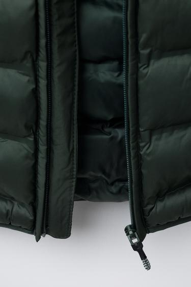 VESTE ULTRALÉGÈRE À CAPUCHE DÉPERLANTE - Vert de Zara - Image 7