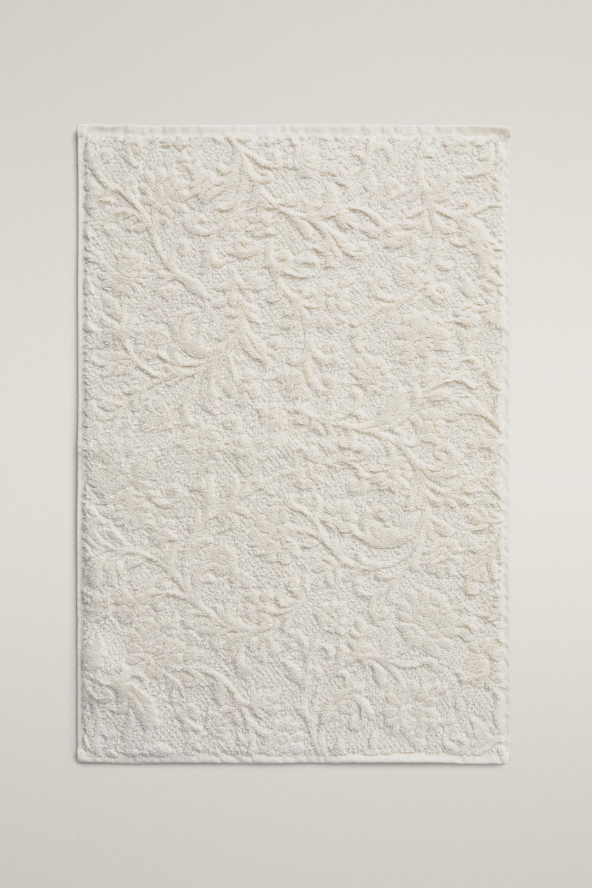 TAPIS DE BAIN JACQUARD FLEURS
