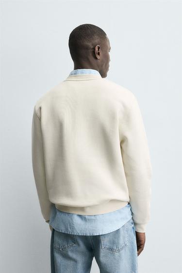 SWEAT BRODERIE LAPIN - Blanc cassé de Zara - Image 2