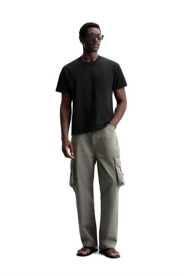 IRREGULAR FINISH T-SHIRT - Black by Zara