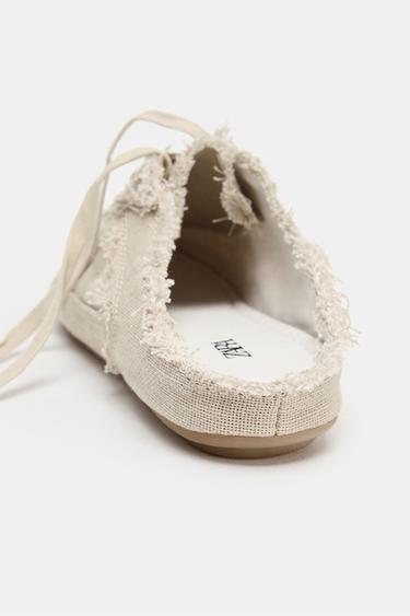 DISTRESSED MULE SNEAKERS - Ecru White by Zara - Image 5
