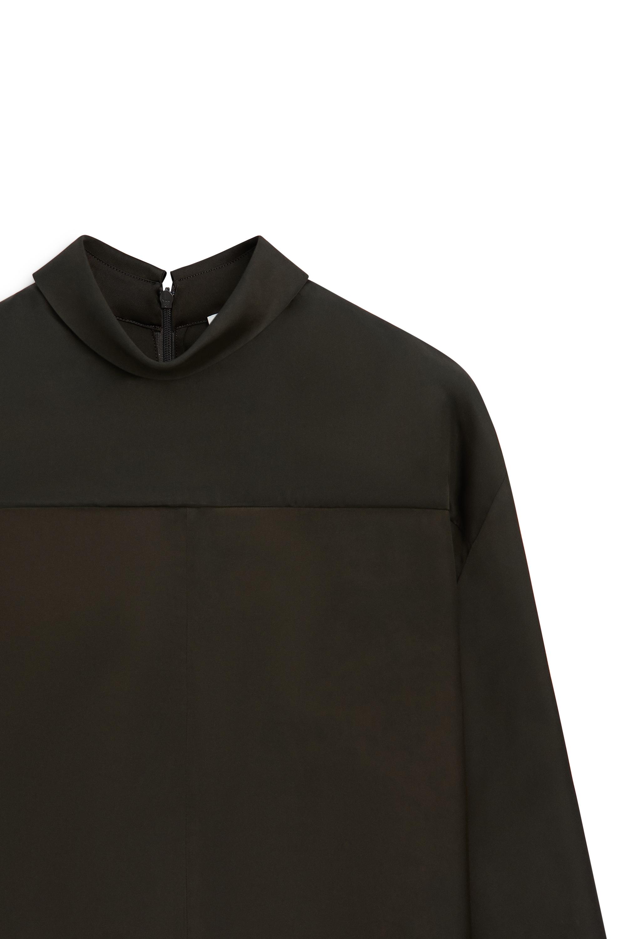 Long flowing satin finish blouse - LIMITED EDITION