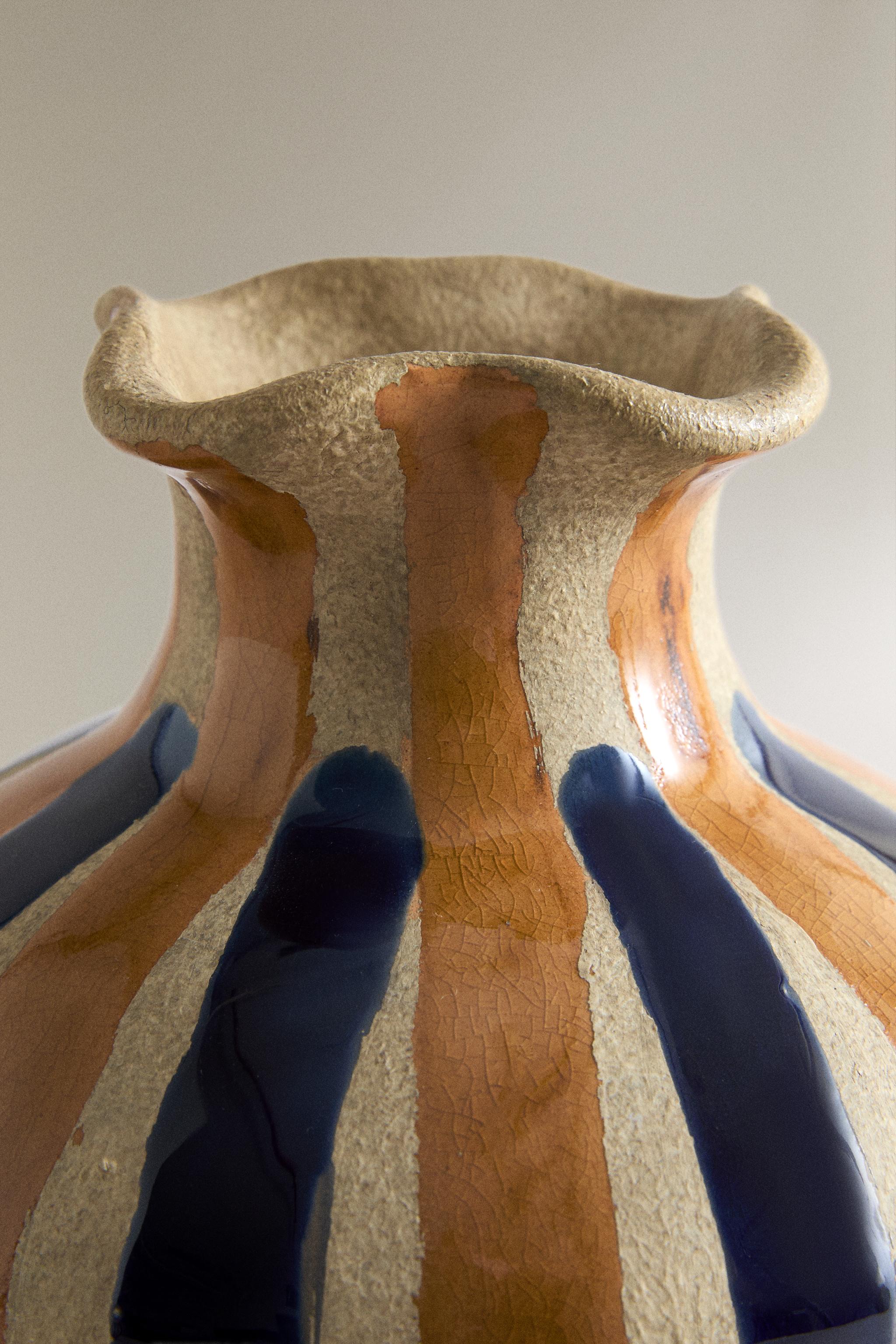 VASE DÉCORATIF EN CÉRAMIQUE ROND