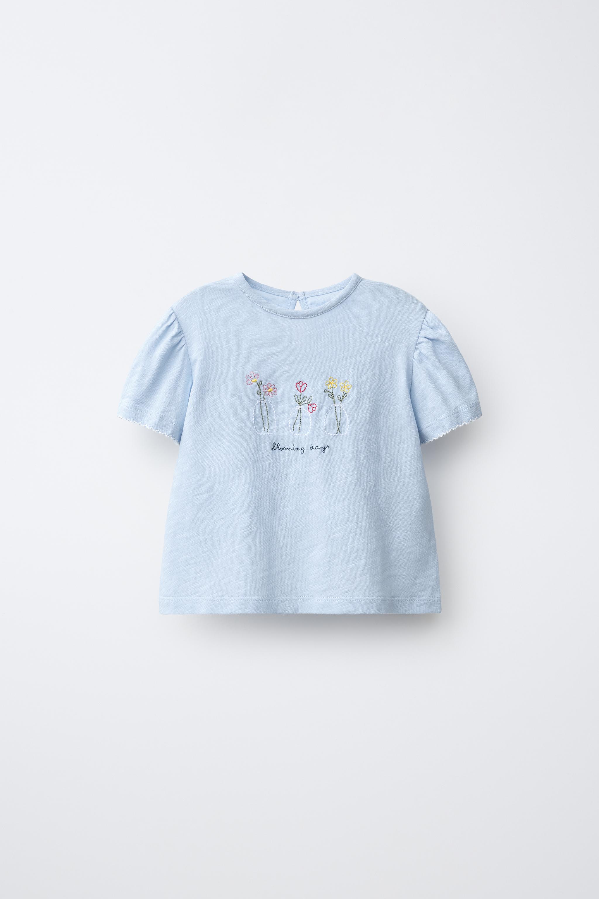 FLORAL EMBROIDERED T-SHIRT