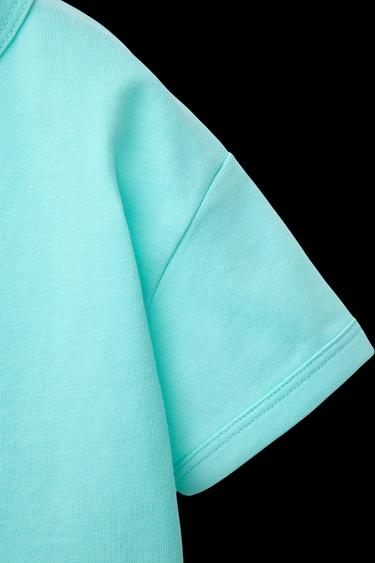 CAMISETA LISA - Turquesa de Zara