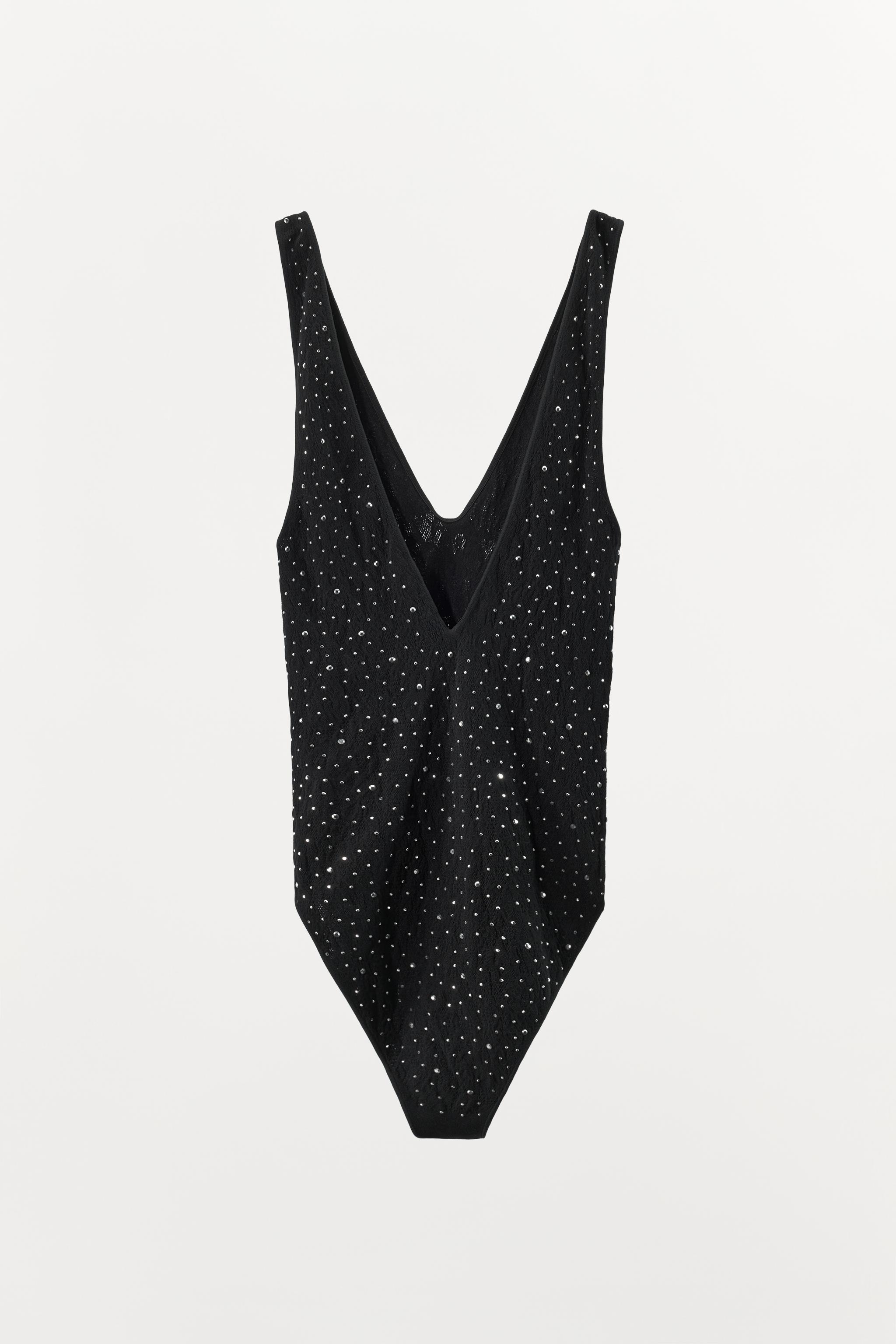 SEAMLESS SPARKLE LACE BODYSUIT