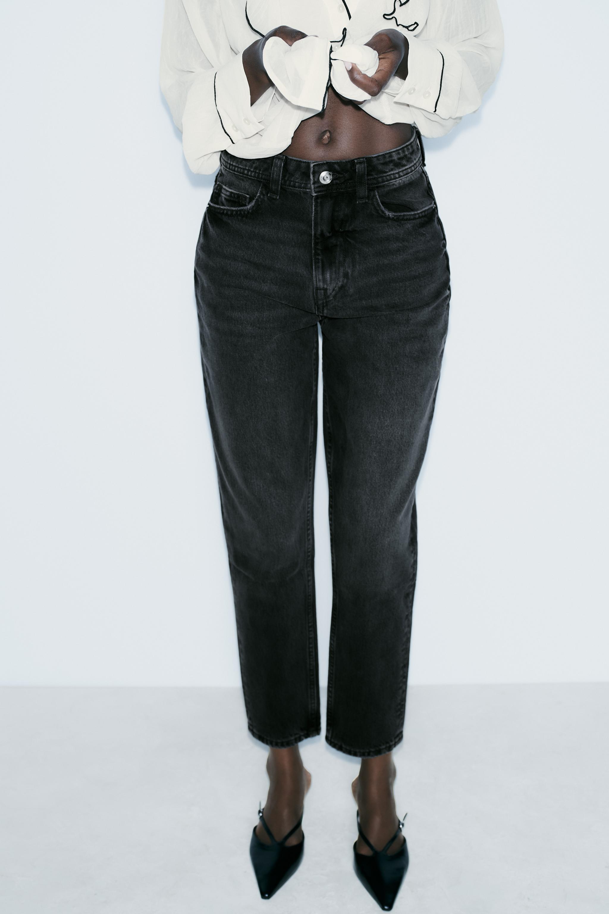 High waist mom jeans zara on sale