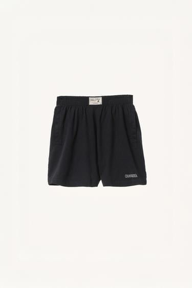 WILLY CHAVARRIA X ZARA EMBROIDERED JOGGER BERMUDA SHORTS - Black by Zara