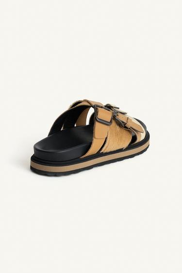 LTHR SNDLS - Beige by Zara - Image 6