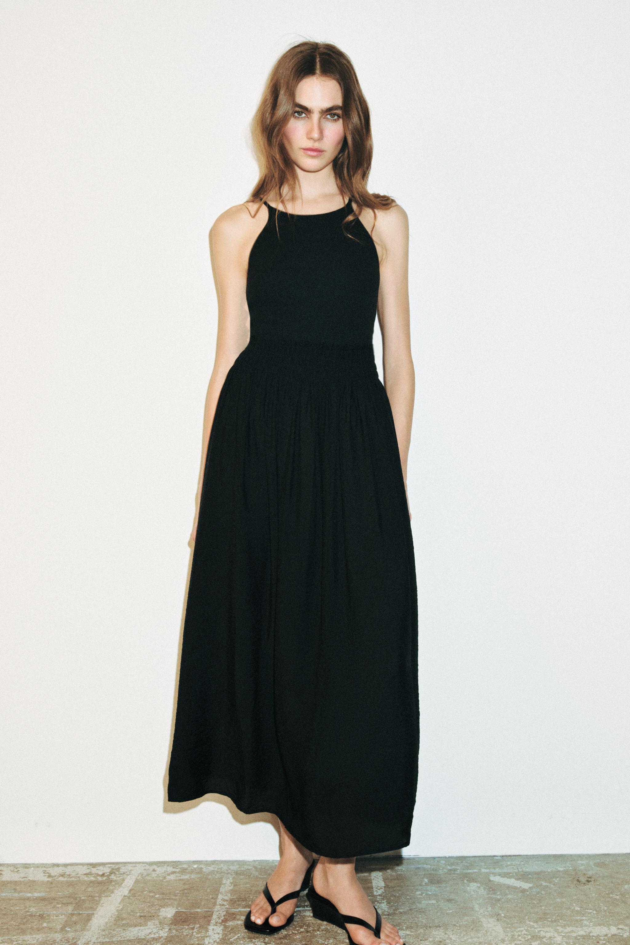 COMBINATION STRAP DRESS - Black | ZARA United States COMBINATION STRAP DRESS - Black | ZARA United States