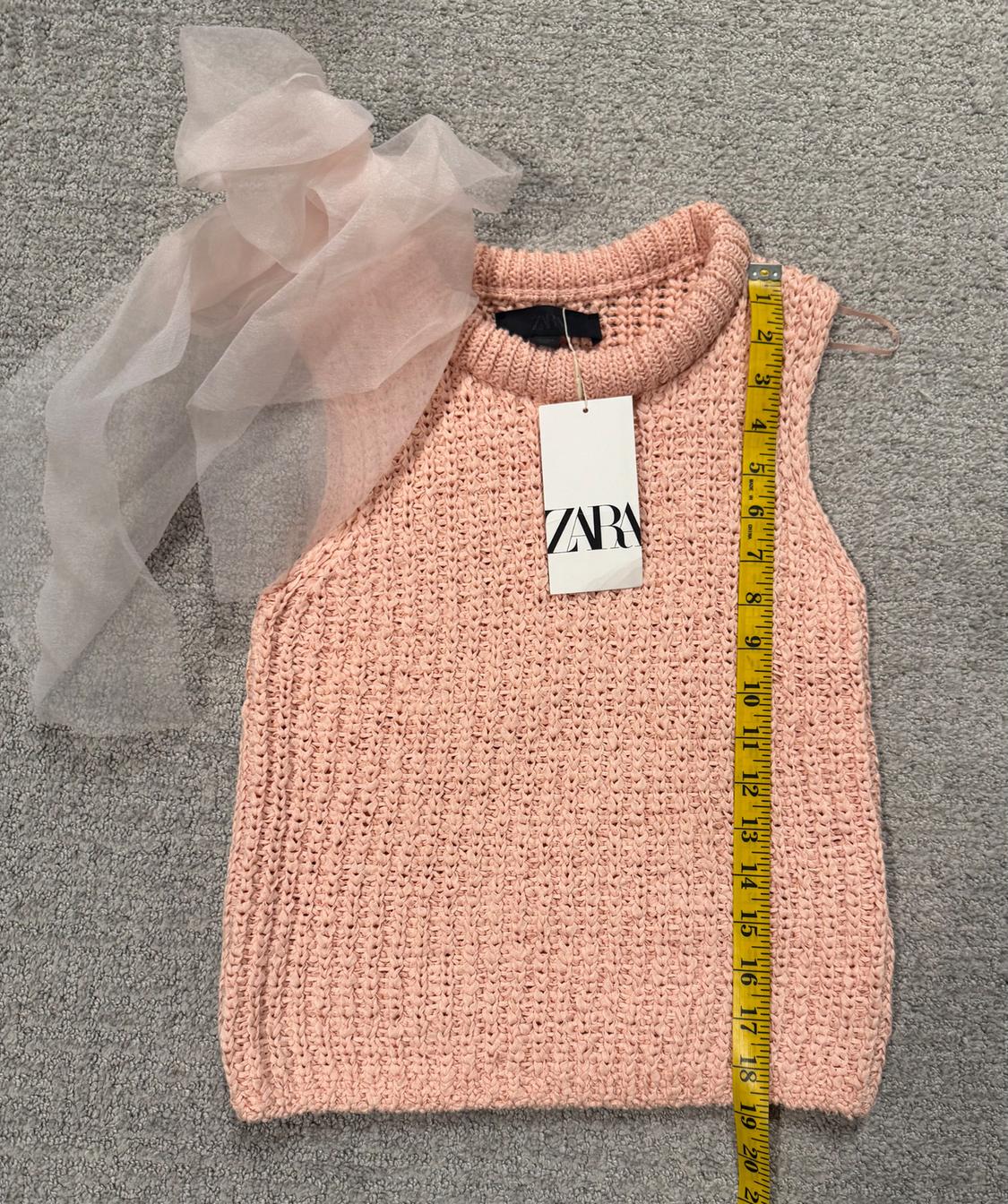 ORGANZA BOW KNIT TOP - Image 4