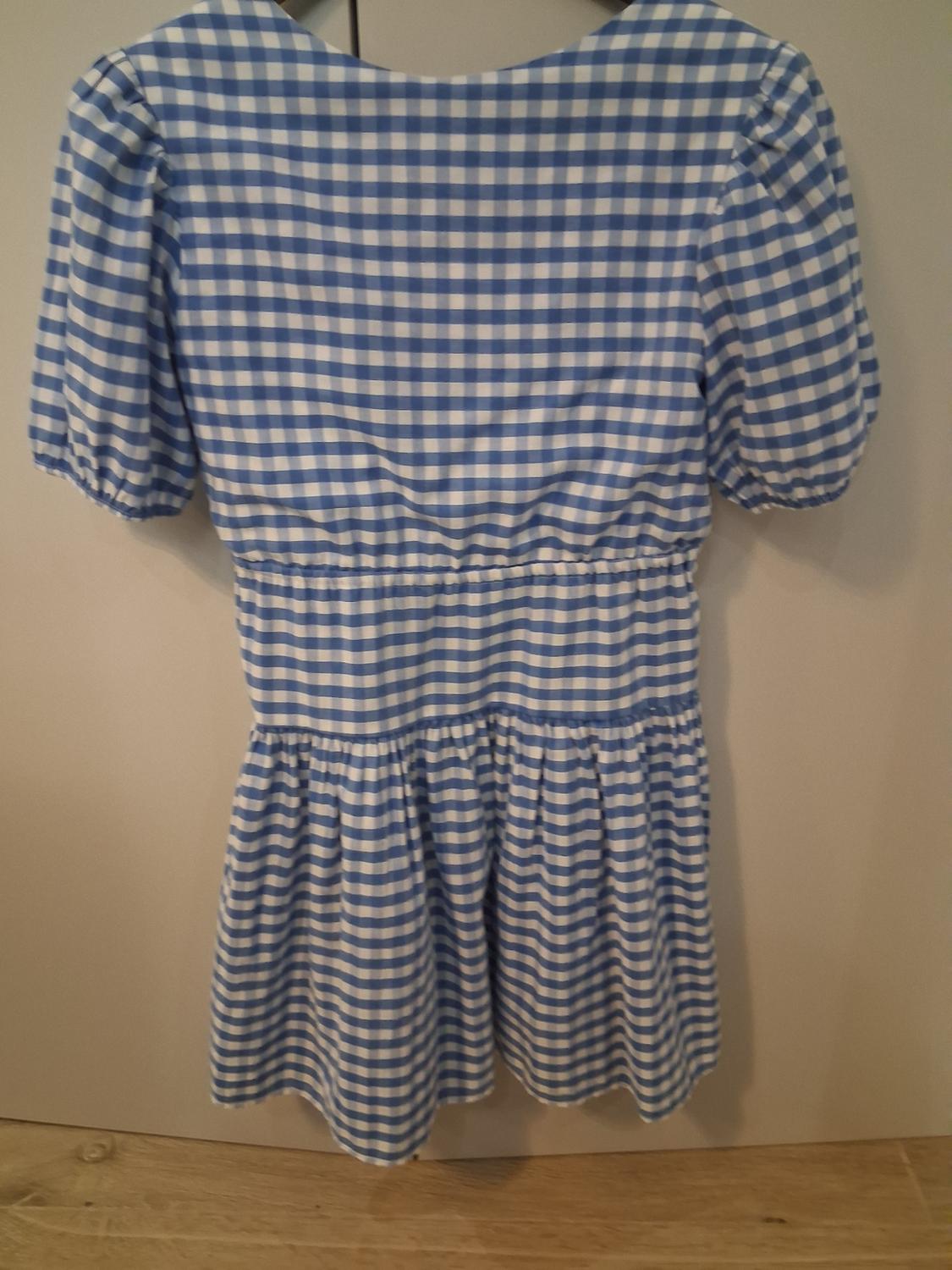CHECKED CROSSOVER DRESS - Image 2