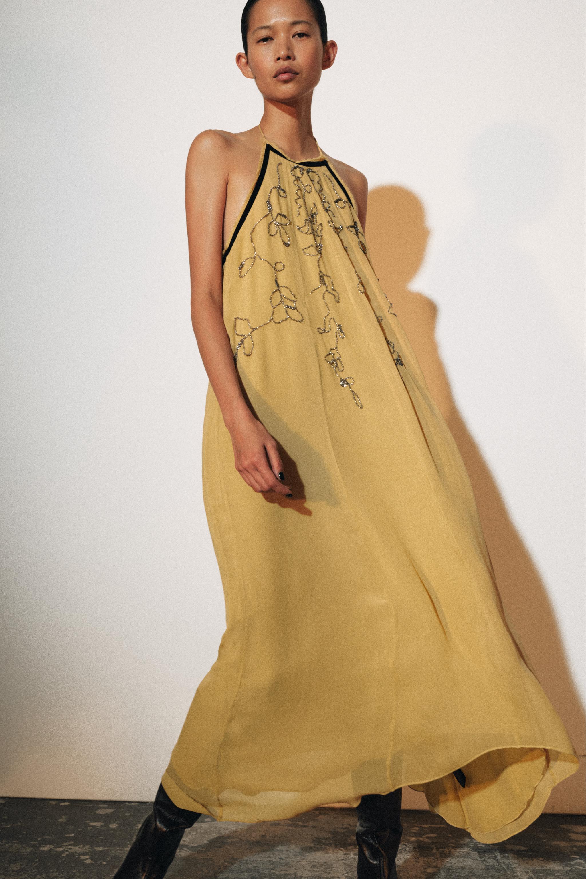 Zw Collection Beaded Embroidered Dress by Zara