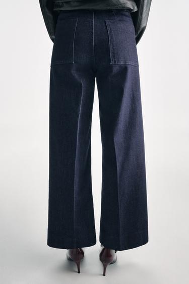 ZW COLLECTION WIDE-LEG HIGH-WAIST JEANS - Blue by Zara - Image 2