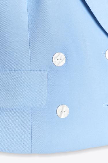 HALTER DOUBLE-BREASTED WAISTCOAT - Sky blue by Zara - Image 5