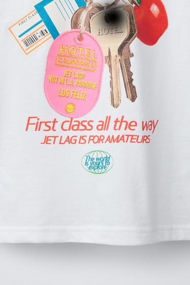 PRINTED T-SHIRT - White by Zara - Image 3