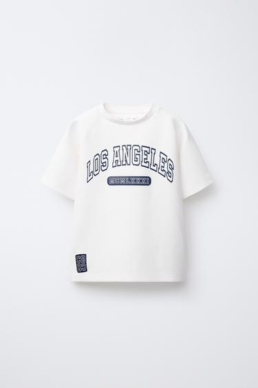 VARSITY T-SHIRT - White by Zara