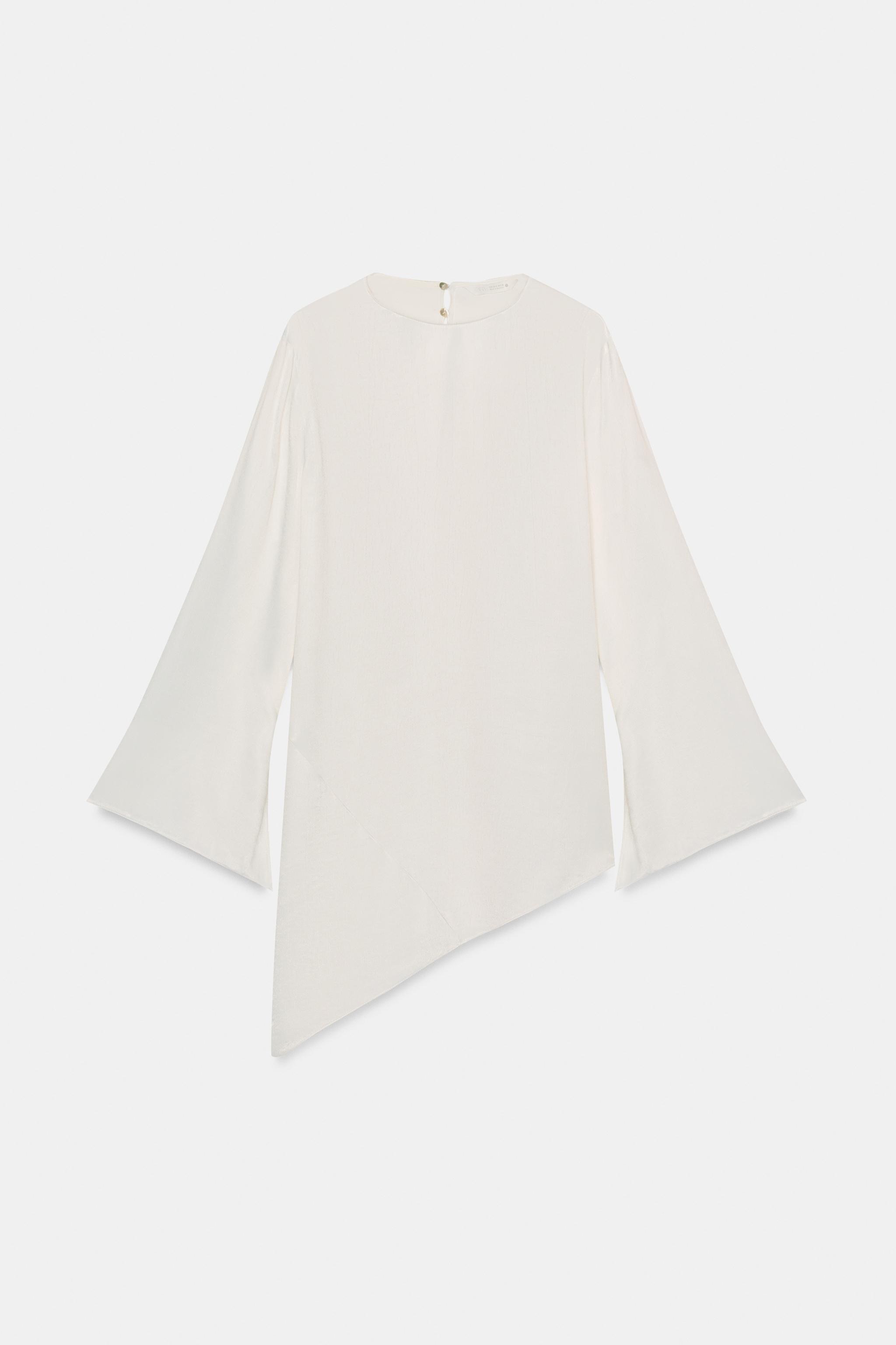ZW COLLECTION SATIN ASYMMETRIC TOP