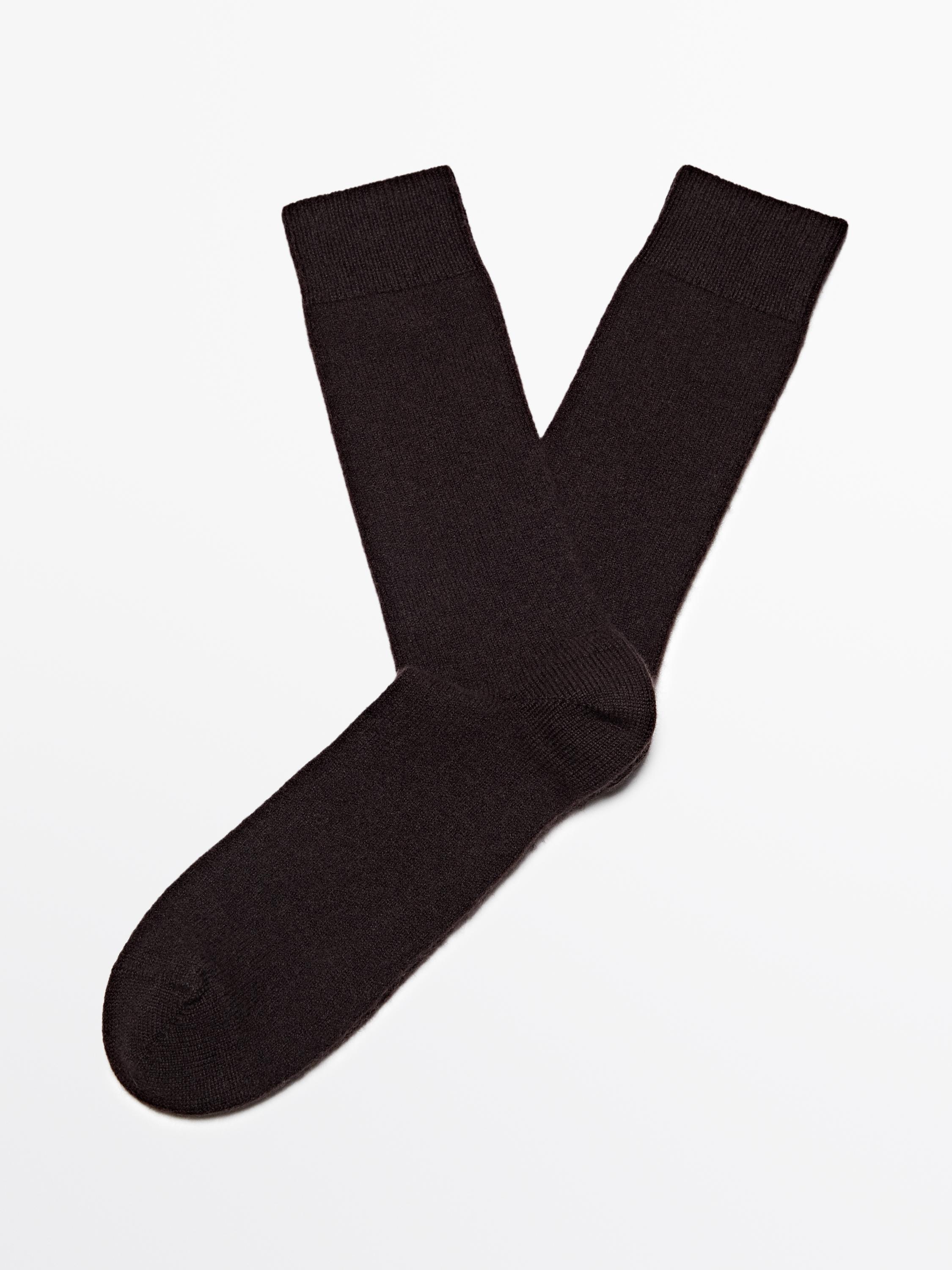 Cashmere blend knit socks