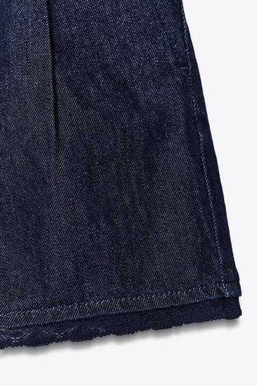 SHORT EN JEAN 1975 DENTELLE - Bleu de Zara - Image 5