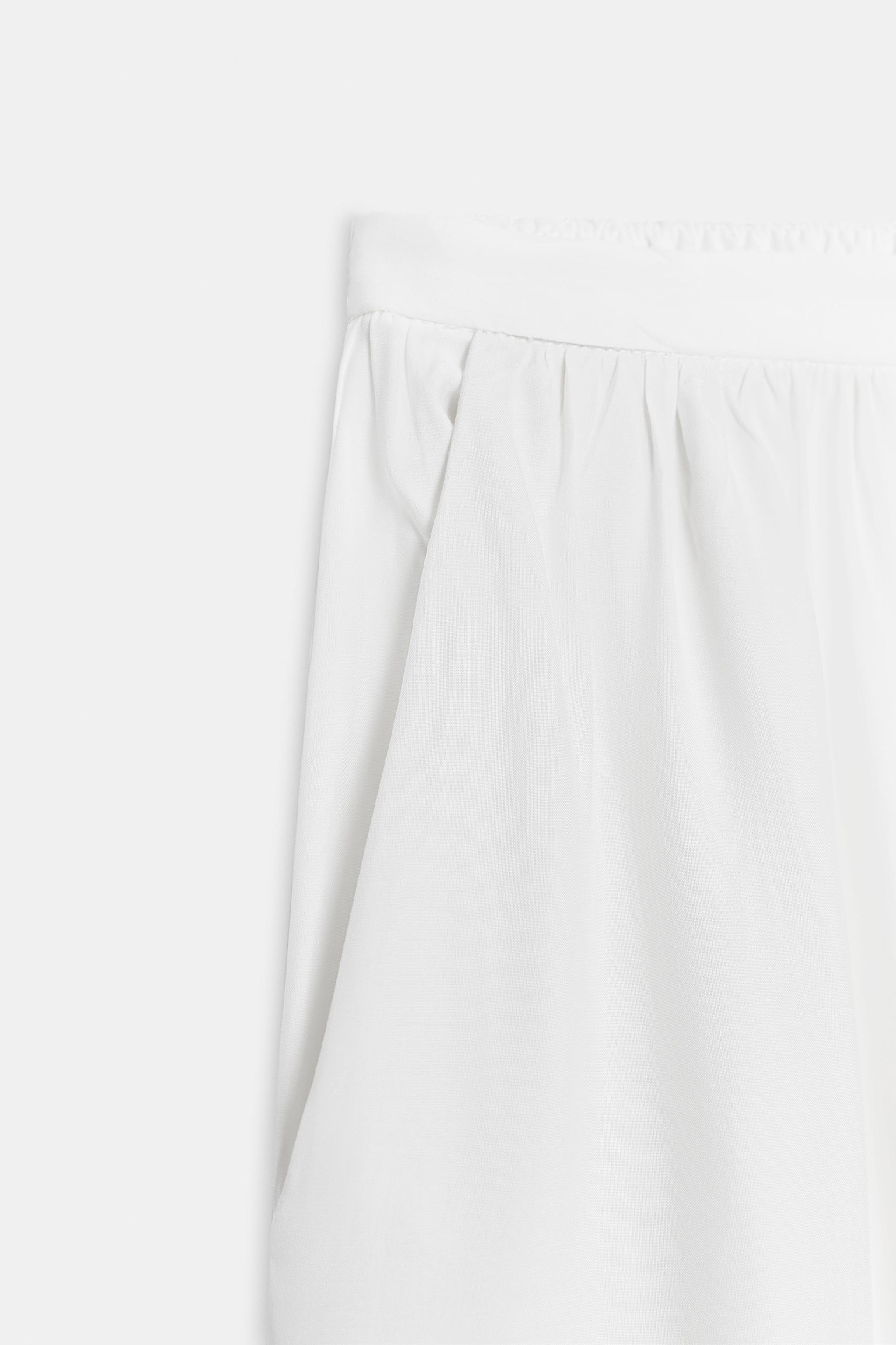 Женские брюки Zara ZW COLLECTION FLOWY TROUSERS — фото 9